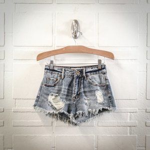Bullhead Denim Co. Distressed High Rise Short, 0